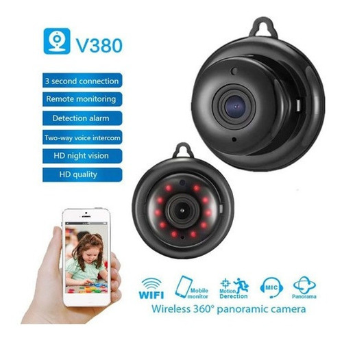 Mini Cámara Espía Con Visión Nocturna Wifi Infrarroja