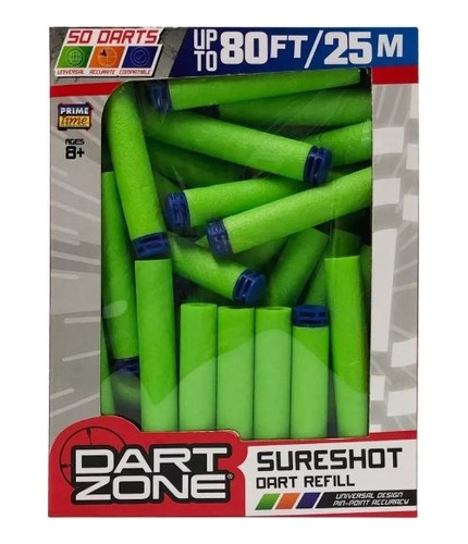 Repuesto X 50 Dardos - Dart Refill Pack - Dart Zone