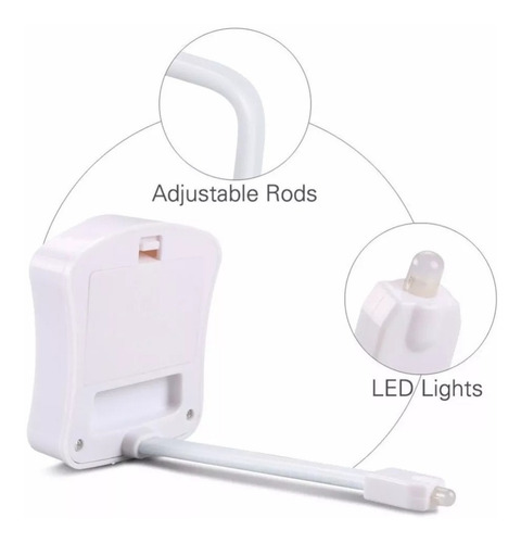 Luz Led Para Inodoro Wc Baño Con Sensor Movimiento 8 Colores