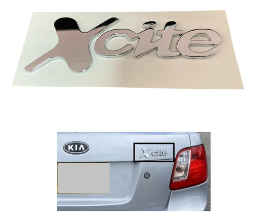 Emblema Palabra Xcite De Kia Rio