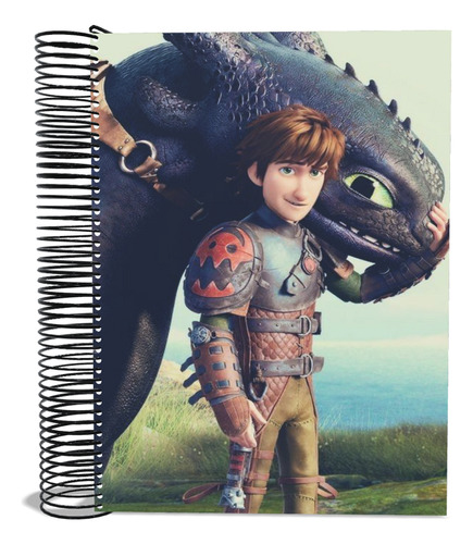 Caderno Como Treinar Seu Dragão Personalizado De 1 Matéria