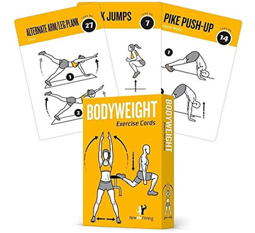 Tarjetas De Ejercicio Peso Corporal - Gimnasio En Casa Entre