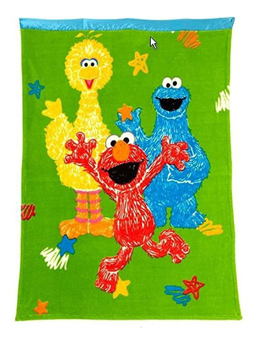 Manta Para Niños Pequeños De Sesame Street - Elmo Y Sus Ami