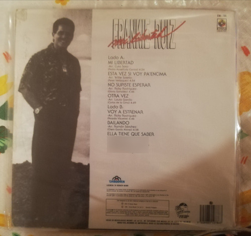 Lp De Frankie Ruiz Mi Libertad Estándar (Usado)
