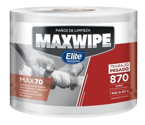 Paño De Limpieza Reutilizable Max Wipe * 870 Paños