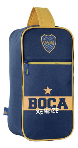 Bolso Botinero Boca Juniors Lic Oficial Botin Fútbol Neceser