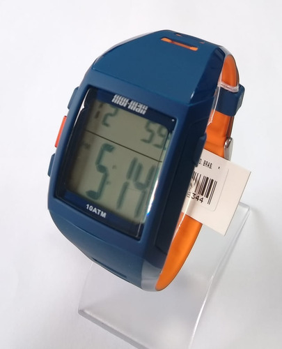 Relógio Masculino Mormaii Mo967ab/8a 38mm Borracha Azul Com