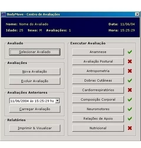 Body Move Sistema Avaliação Física Academia Personal Trainer • DMK Studio