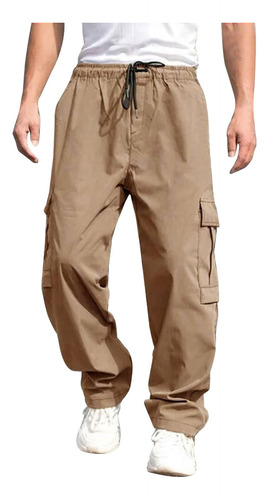 Pantalones Cargo Casuales Para Hombre,pantalón Elástico