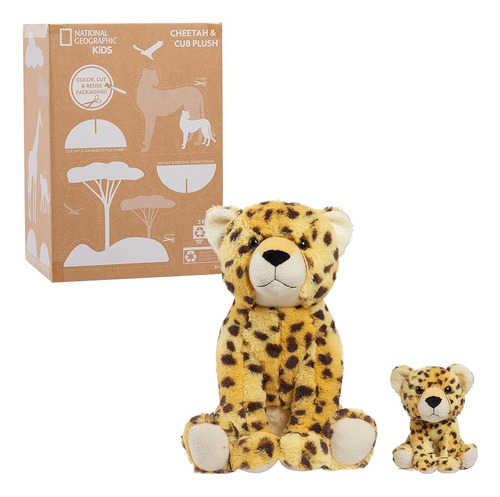 ~? Solo Juega A National Geographic Large Plush Cheetah And 