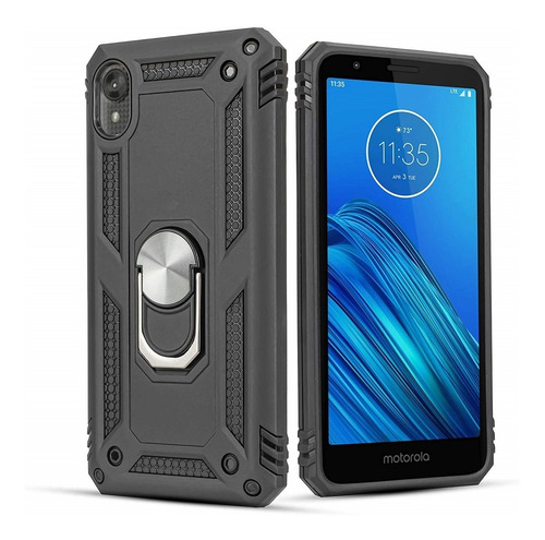 Estuche Protector Armor Ring Para Motorola Moto E6