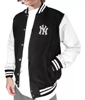 Jaqueta New York Ny Moletom College Bordado Yankees Blusa