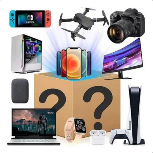 comprar Caixa Kit 3 Itens Surpresa Eletrônicos Espetacular Sortudo