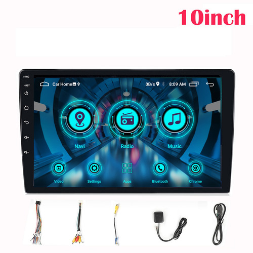 Estéreo De Coche Android 9.1 De 10 Pulgadas Con Camara 2 Din Estéreo De Coche