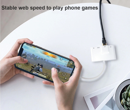 Imagen 7 de 9 de Adaptador iPhone iPad Hdmi Lightning Usb Rj45 Ethernet