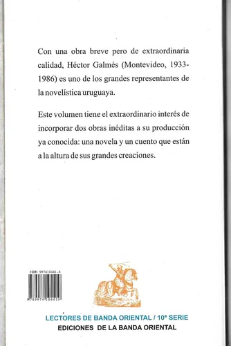 La Siesta Del Burro(novela) Y Sosias(cuento) - Héctor Galmes (Usado)