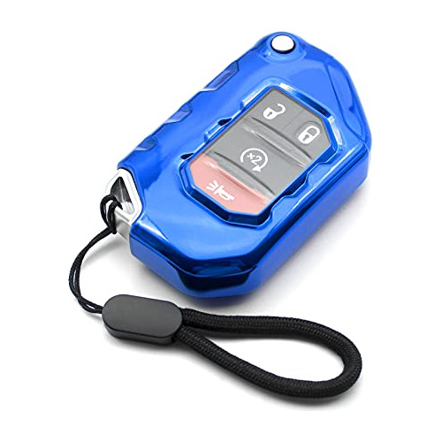 Funda De Llave De   Azul Oht1130261 Compatible Jeep Wra...