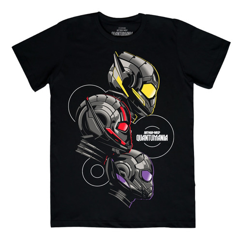      Playera Hombre Marvel Team Quantumania Máscara De Látex