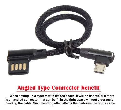 Cy Micro Usb 5pin A Izquierda Derecha Angulo 90 Grados Usb 2