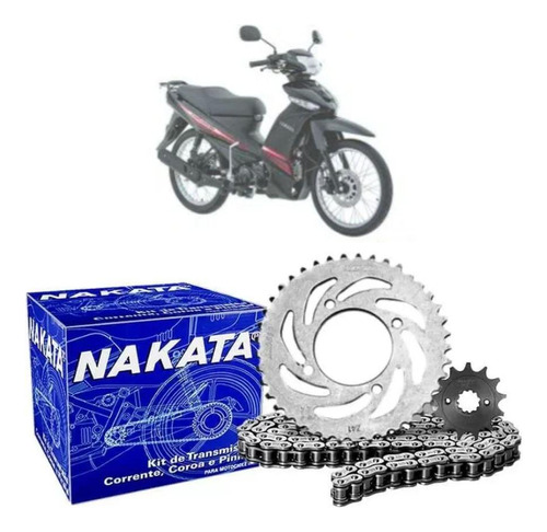 Kit Relação Transmissão Nakata Yamaha Crypton 115 2010-2016
