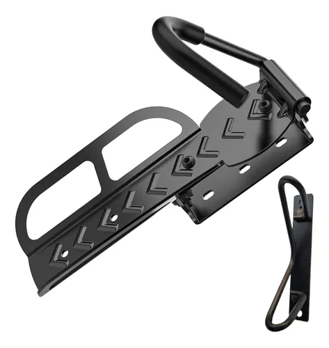 Wallmaster - Portabicicletas De Pared Para Garaje (2 Unidades) Con Bandeja Para Neumáticos - Soporta Hasta 50 Lbs, Ganchos Antideslizantes