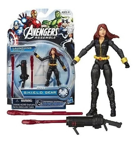 Figura Black Widow Marvel Avengers Serie Inferno Hasbro 10cm