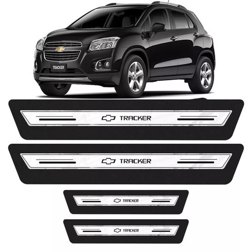 Soleira Protetora De Porta Platinum Tracker 2014 Á 2018- Pra