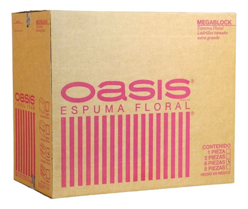 Oasis Espuma Floral Megablok  2 Esponja 