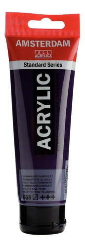 Acrílico Amsterdam Standard Series 120 ml, cores, cor: 568, violeta, azul permanente
