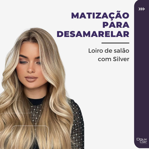 Kit Shapoo Silver Matizador Cabelogrisalho Platinado Doux Cl