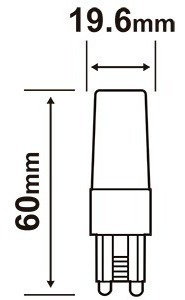 Imagen 3 de 6 de Lampara Bipin G9 Foco Led 3,5w= 50w 220v Candil Cálida/fría