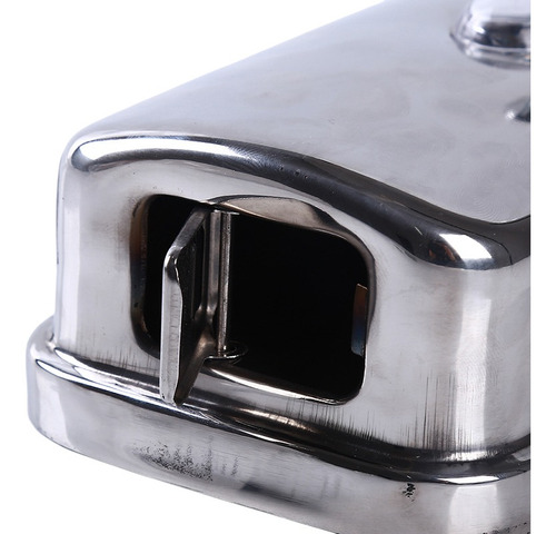 Imagen 6 de 8 de Dispensador Jabón Rellenable 500 Ml. Acero Inoxidable