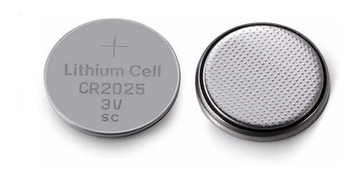 Pilha Bateria Lithium Moeda Cr2025 3v - 5 Unidades Cartela