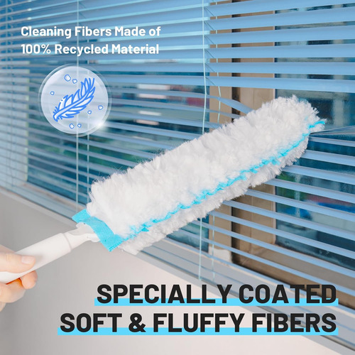 Paquete De 9 Plumeros Largos Flexibles Con Poste De Extensió