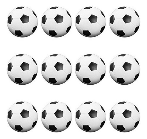 Foosballs Mini Black And White - Set Of 12