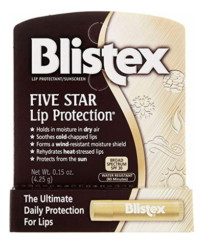 Pack De 6 Blistex Five Star Protección Labial Spf 30