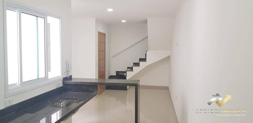 Cobertura Com 2 Dormitórios À Venda, 110 M² Por R$ 410.000,00 - Vila Gilda - Santo André/sp - Co0192