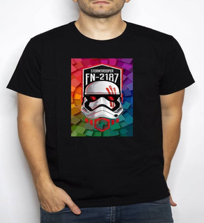 Polera Estampada De Star Wars Colors Lpn 6049 Polera Estampada De Star Wars Colors Lpn 6049