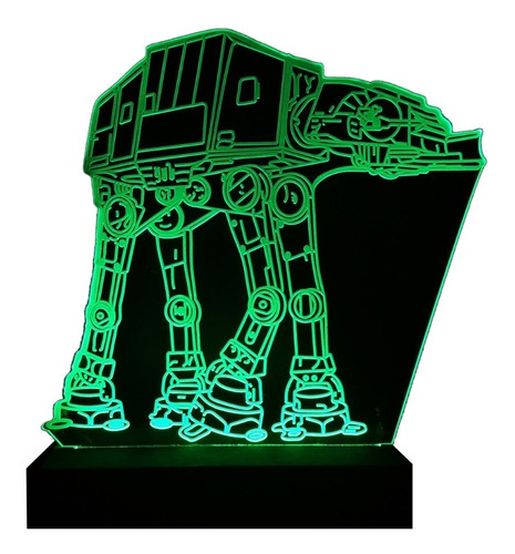 Lámpara Acrílico Led Star Wars Velador 220v