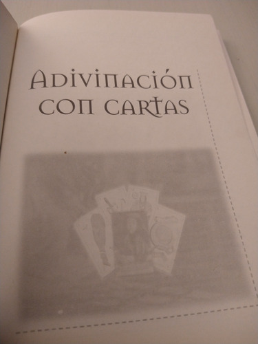 Libro Adivinación Con Cartas Por Nadhir - 96 Pag (Usado)