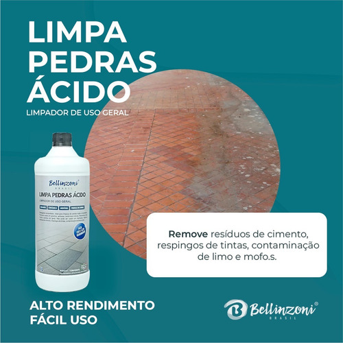 Limpa Piso Pedra Antiderrapande Ácido Mais Forte Do Mercado