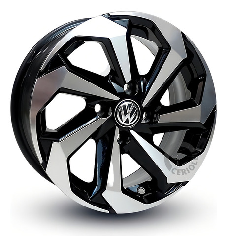 Roda Aro 13 4x100 Tarantula K71 / Valor Unitário Cor Preta Diamante