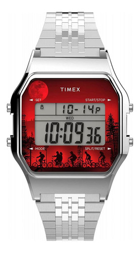 Reloj Para Unisex Timex Stranger Things Tw2v50900 Plateado