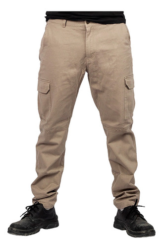 Pantalón Cargo Unisex Trabajo Elastizado Spandex