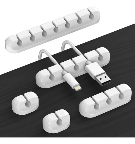 Organizador De Cables Para Escritorio - 5 Paquetes De Clips 