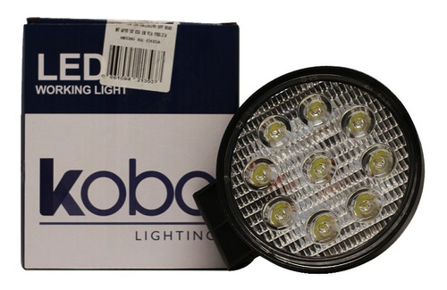 Faro Led 27w 9 Led Redondo Disipador Grande Agro Cuatri 4x4