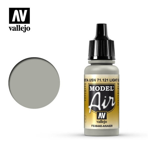 Tinta Light Gull Gray 71121 Model Air Vallejo Modelismo