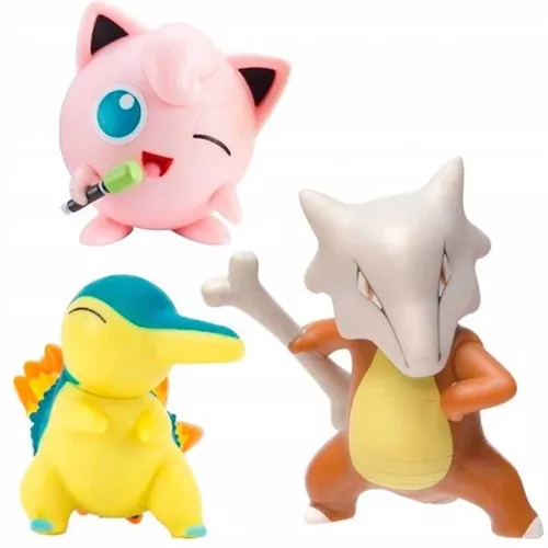 Figuras de Ação - Pokémon - Cydaquil - Jigglypuff - Pikachu