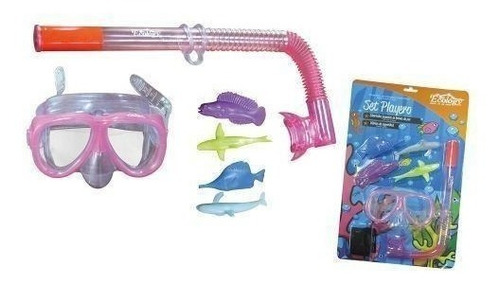 Careta Snorkel Juguete Para Piscina Niñas Rosado Ecology