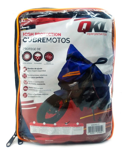 Funda Cubre Moto Impermeable Ajustable Xl + Bolso Ryd